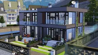 🏡 Modern Duplex House | Windenburg - Havisham House | The Sims 4 - Stop Motion Build (No CC)