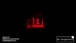 Oneplus  logo animation   in fusion particles By  @NcImagination #NitishChandrashekarmath