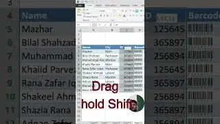 How to shift column to another location | #share #365  #removecharacters #excelworld
