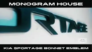 Upgrade your Kia Sportage with Sportage Bonnet Emblem in Matte Black #emblem #sportage #carstyling