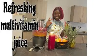 Boost your day with a refreshing multivitamin juice/ Trying out healthy eating habits