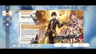 Zhongli banner and 1.5 update.