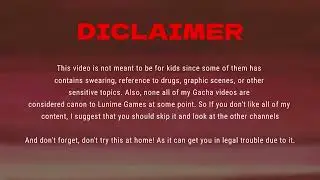 My version of Disclaimer warning video {2025 remake}
