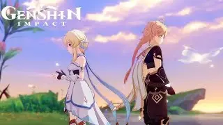 aether and Lumine meet each other|Genshin Impact||Bedtime Story| 4.7 Archon quest