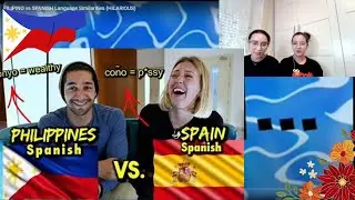 Twins react to FILIPINO vs SPANISH Language Similarities (HILARIOUS) #philippines #filipino#spanish