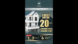 Lavon II tipe F Double Decker | Rumah Siap Huni Tanpa DP di SwanCity Tangerang