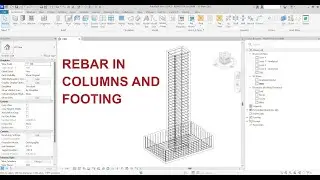 REBAR IN COLUMN AND FOOTING USING REVIT | Step-by-Step Reinforcement Detailing in Revit