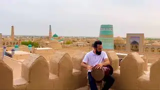 Solo tonbak in  ichan ghale. khiva uzbekistan
