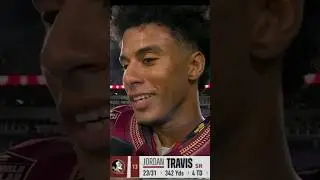 FSU QB Jordan Travis Postgame Interview After Win vs LSU 🏈