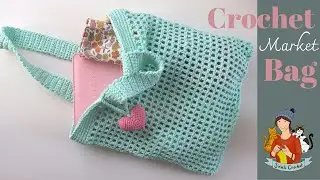 Filet Crochet Market Bag / Beginner Friendly Tutorial