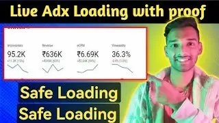 Live adx loading || High ECPM || Adx Loading new method