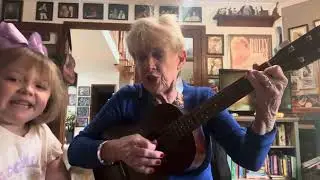 First baritone, ukulele, lesson with Miss Dana and Henli  hold