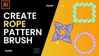 How To Make Rope Pattern Brush In Adobe Illustrator | How to Create Brush on Adobe Illustrator