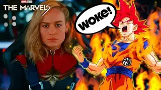 Goku REACTS to WOKE GARBAGE The Marvels | Official Trailer