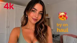 🛍️ See Through Mesh Top Try-on HaulTransparent Lingerie Review & SummerBikini Trend (4K) 2026