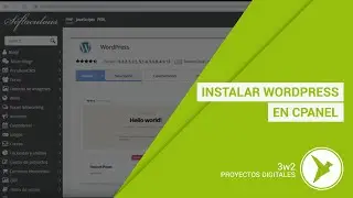 3w2 | Instalación de WordPress en cPanel