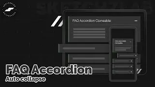 FAQ Accordion Auto Collapse - Webflow Cloneable - SketchzLab