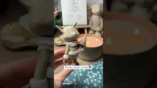Вата и папье-маше #папьемаше #игрушкаручнойработы #clay #diy #ёлочнаяигрушка