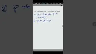Internal Energy of a gas can also decrease. @DineshNayalClasses