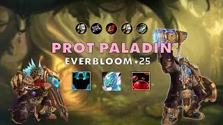 Everbloom +25 ⚔️ Prot Paladin 🔥 #dragonflight 10.2.5 S3 M+