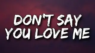 Fifth Harmony - Don't Say You Love Me (Lyrics)