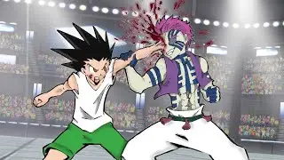 GON fights AKAZA : part 2 ( animated-manga )