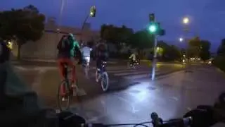 Recorrido piloto de la nueva ruta en bici de Alicante al Polígono de Las Atalayas