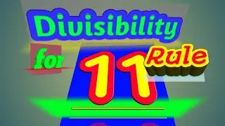 Divisibility rule for 11