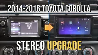 Stereo UPGRADE, Toyota Corolla - Radio Removal & Installation 2014, 2015, 2016, 2017