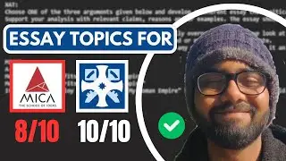 Rating your MICAT Essays | Top 3 Topics for MICA Ahmedabad | 🔥🔥 ESSAY TIPS AND TRICKS 🔥🔥