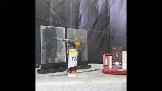 Тест на термошок стекло триплекс 2+2 мм Химическая закалка  выдерживает перепад порядка 1000 °С