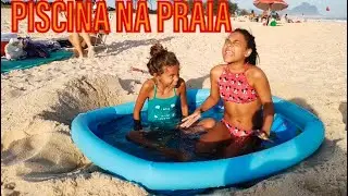 DESAFIO! PISCINA NA PRAIA