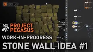 Houdini - Project Pegasus: WIP Stone Wall Idea #1