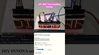 DIY WiFi Text Scrolling Display using ESP8266 and MAX7219 8x8 LED Matrix 😲😲 