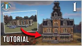 Minecraft : Haunted Second Empire Mansion Tutorial - Part 1