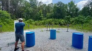 Shooting some steel with the Staccato XC