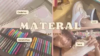 COMPRANDO MEU MATERIAL ESCOLAR 2024!📚✏️ (VLOG)