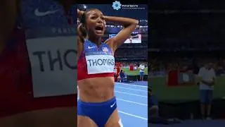 Gabby Thomas Paris 2024 olympics Gold in the 200m Final #olympics2024  #gabbythomas #womens200mfinal