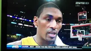 World Peace Reppin His Hood -NBA Play-offs 2012