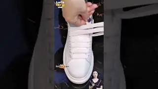Fast sneakers tying design without knots? Tie tips shoes lace #style #tips #shorts