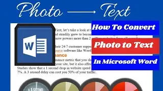 How To Convert Images to Text In Microsoft Word Document
