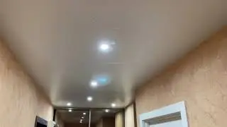 Натяжной потолок в прихожую 7м2 - «Зеркальное Небо»