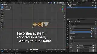 Font Selector - Blender extension demo