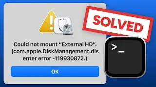 External Drive Won't Mount in macOS