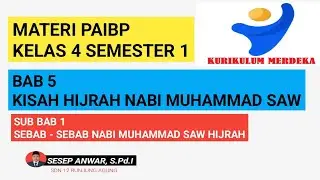 MATERI PAI KELAS 4 SEMESTER 1 BAB 5 SEBAB - SEBAB HIJRAH NABI MUHAMMAD SAW