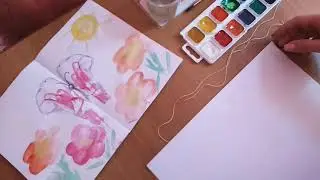Мастер-класс "Бабочка" в технике ниткография
