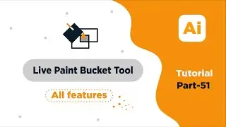 Live Paint Bucket Tool | Adobe Illustrator | part-51