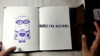 How to draw a minion with Pen- Minion Lovers✌️