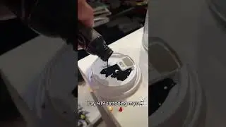 Day 419 tattooing myself come watch !