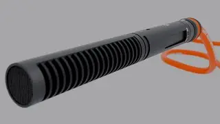 Shotgun style microphone render Demo #3